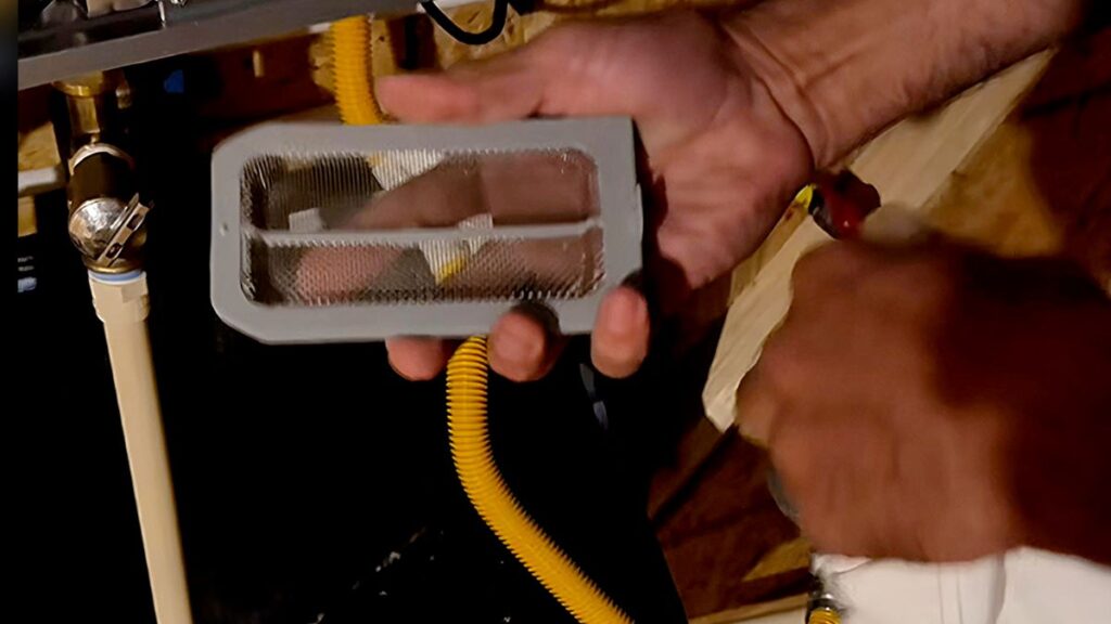 3 tankless water heater flush Cleaning the Exhaust Vent Screen